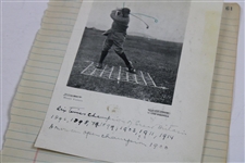 First US Open Runner-Up Willie Dunn in War Uniform Original Photo - J.D. Dunn Collection