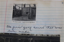 First Golf Court Ever Made Original Photo - John Duncan Dunn Collection