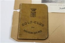 Los Angeles Country Club Membership Acceptance Card - J.D. Dunn Collection