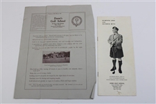 Dunn Golf School 'Learning Golf with Seymour Dunn' Pamphlet & Brochure - J.D.D. Collection