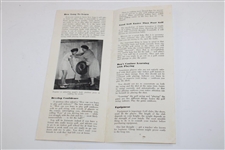 Dunn Golf School 'Learning Golf with Seymour Dunn' Pamphlet & Brochure - J.D.D. Collection