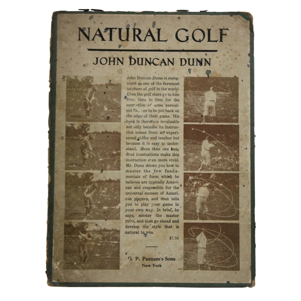 Natural Golf by John Duncan Dunn Book Advertising Card - J.D.D. Collection