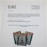 Three (3) 1941 'Golf' by John Duncan Dunn Booklets Inc. Last Copy - J.D.D. Collection
