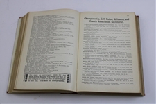1938 'The Golfer's Handbook' Yearly Issue - J.D. Dunn Collection