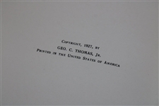 George C. Thomas Jr. Signed 1st Ed 1927 'Golf Architecture in America' Book - J.D.D. Collection JSA ALOA