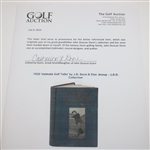 1920 'Intimate Golf Talks' by J.D. Dunn & Elon Jessup - J.D.D. Collection