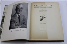 John Duncan Dunn's Personal 1931 'Natural Golf' First Edition Book Gifted to Daughter Monica