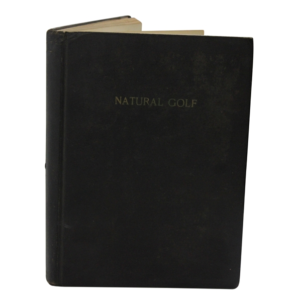 John Duncan Dunns Personal 1931 Natural Golf First Edition w/Crisholm Signed Photo