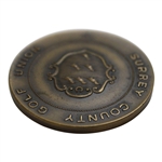 1958 Surrey County Golf Union 'Club Championship' at Walton Heath Medal in Case