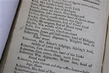 1804-1805 'The Edinburgh & Leith Directory in the City and Suburbs...' w/Early Golf Ball & Clubmakers
