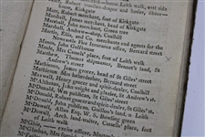1804-1805 'The Edinburgh & Leith Directory in the City and Suburbs...' w/Early Golf Ball & Clubmakers