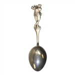 Seldom Seen c.1928  Harry Vardon Style Silver Golfing Teaspoon Hallmarked Birmingham