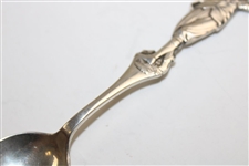 Seldom Seen c.1928  Harry Vardon Style Silver Golfing Teaspoon Hallmarked Birmingham