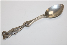 Seldom Seen c.1928  Harry Vardon Style Silver Golfing Teaspoon Hallmarked Birmingham