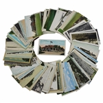 One-Hundred (100) Vintage Used & Unused Golf Postcards - Clubhouses, Courses & more