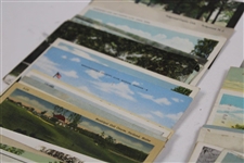 One-Hundred (100) Vintage Used & Unused Golf Postcards - Clubhouses, Courses & more