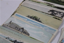 One-Hundred (100) Vintage Used & Unused Golf Postcards - Clubhouses, Courses & more