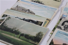 One-Hundred (100) Vintage Used & Unused Golf Postcards - Clubhouses, Courses & more