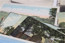 One-Hundred (100) Vintage Used & Unused Golf Postcards - Clubhouses, Courses & more
