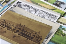 One-Hundred (100) Vintage Used & Unused Golf Postcards - Clubhouses, Courses & more
