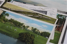 One-Hundred (100) Vintage Used & Unused Golf Postcards - Clubhouses, Courses & more