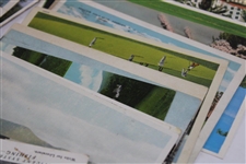 One-Hundred (100) Vintage Used & Unused Golf Postcards - Clubhouses, Courses & more