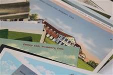 One-Hundred (100) Vintage Used & Unused Golf Postcards - Clubhouses, Courses & more