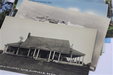 One-Hundred (100) Vintage Used & Unused Golf Postcards - Clubhouses, Courses & more
