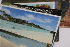 One-Hundred (100) Vintage Used & Unused Golf Postcards - Clubhouses, Courses & more