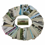 One-Hundred (100) Vintage Used & Unused Golf Postcards - Clubhouses, Courses & more