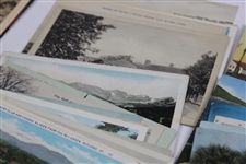 One-Hundred (100) Vintage Used & Unused Golf Postcards - Clubhouses, Courses & more