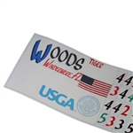 Tiger Woods 2009 US Open at Bethpage Black Official Tournament Score Sheet