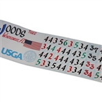 Tiger Woods 2009 US Open at Bethpage Black Official Tournament Score Sheet