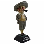 c.1930s Penfold Man On Wooden Base with Larger Pipe