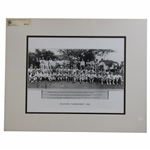 1935 Masters Tournament Field Frank Christian Studios Photo Print - Matted