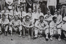 1935 Masters Tournament Field Frank Christian Studios Photo Print - Matted