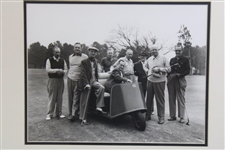 1953 Bobby Jones, Cliff Roberts, Pres Eisenhower Frank Christian Studios Photo Print - Matted