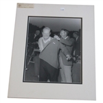 Palmer Puts Green Jacket on Nicklaus Plus Palmer Frank Christian Studios Photo Print - Matted