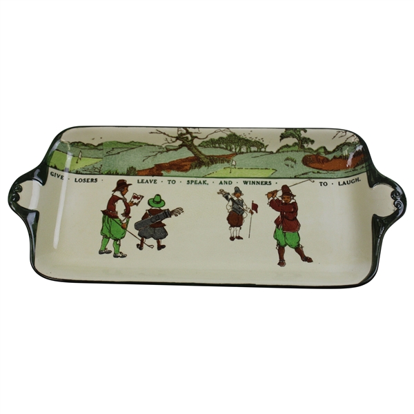 Royal Doulton Chas. Crombie Golf Seriesware Large Sandwich Tray     