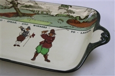 Royal Doulton Chas. Crombie Golf Seriesware Large Sandwich Tray     