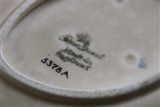 Crown Ducal Humorous Golf Scene Shell Shaped Dish w/Chip To Rear