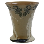 Doulton Lambeth Art Nouveau Flared Rim Mug With Golfers In Relief,  High Circa 1900