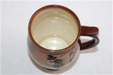 Royal Doulton Kingsware Chas. Crombie Puritan Golfers Airbrush Brown Golf Tankard