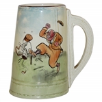c.1920 Royal Doulton H.M. Bateman Irate Golfer Stein/Mug