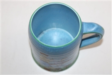 Crown Ducal Humorous Golf Scene Blue Mug 4.5” Circa 1930
