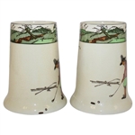 Royal Doulton Pair Of Chas. Crombie Golf Seriesware Mugs