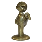 Small Vintage Brass Golfer Boy/Caddy