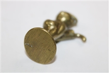 Small Vintage Brass Golfer Boy/Caddy