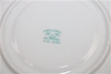 c.1900 Woods & Sons England Bone China Teddy Bear Playing Sports Cup/Saucer/Side Plate