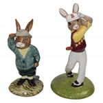 Royal Doulton Bogey Bunnykins Golfer Figures